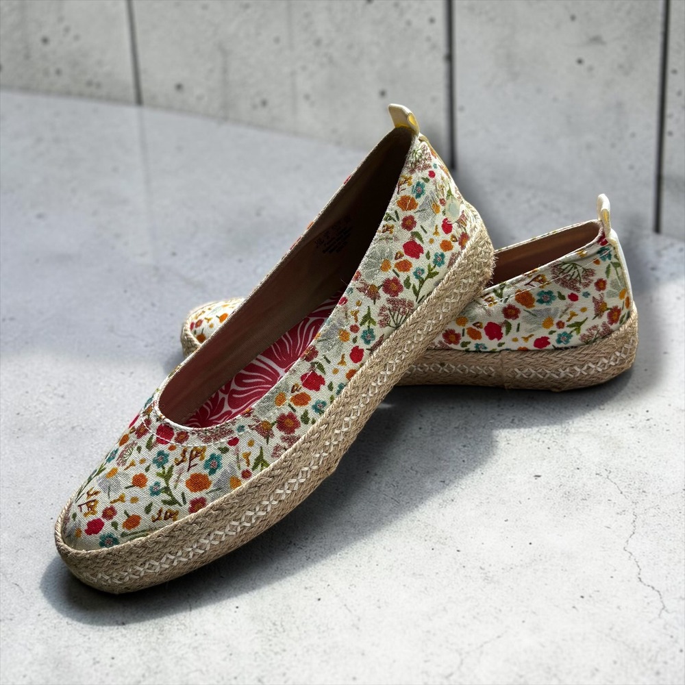 Blowfish Malibu Women Floral Espadrille Flats Canvas Slip On Shoes Multi Color